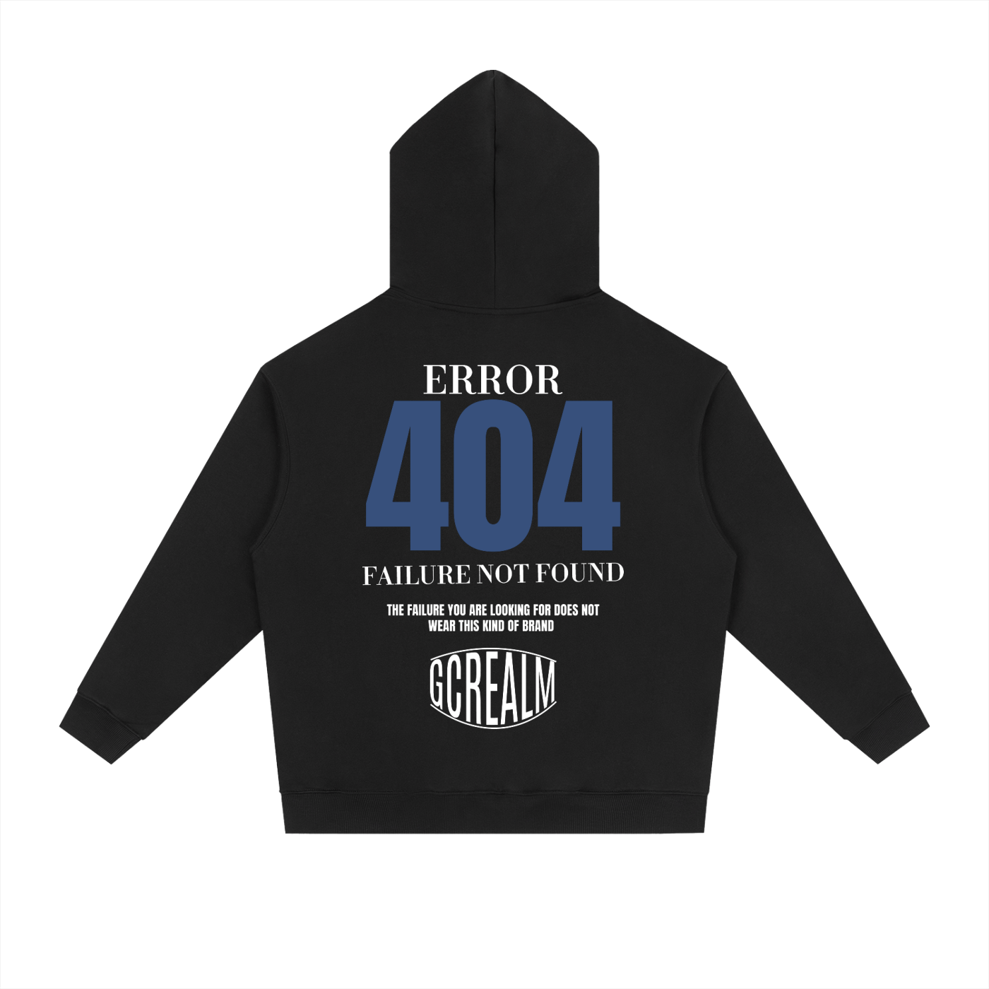 ERROR 404 COTTON HOODIE (DARK)