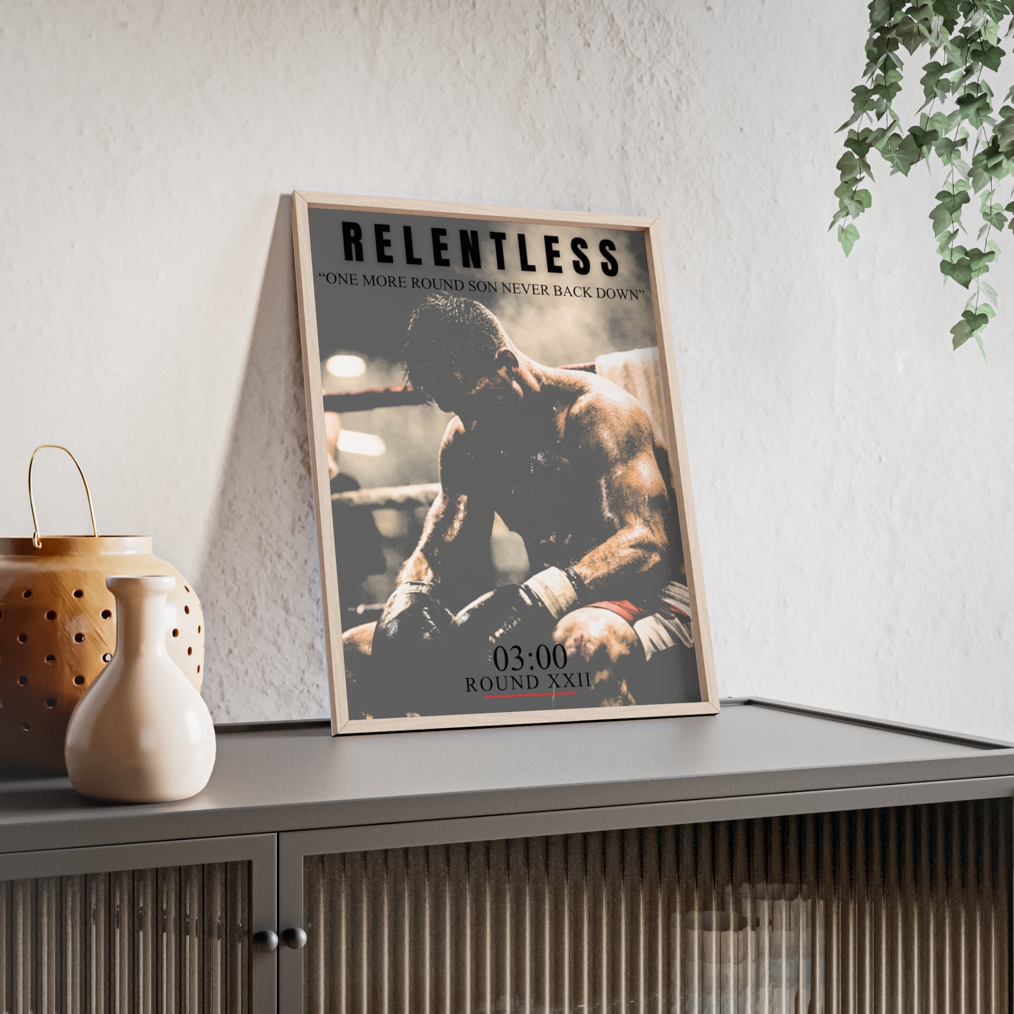 "ONE MORE ROUND" RELENTLESS POSTER