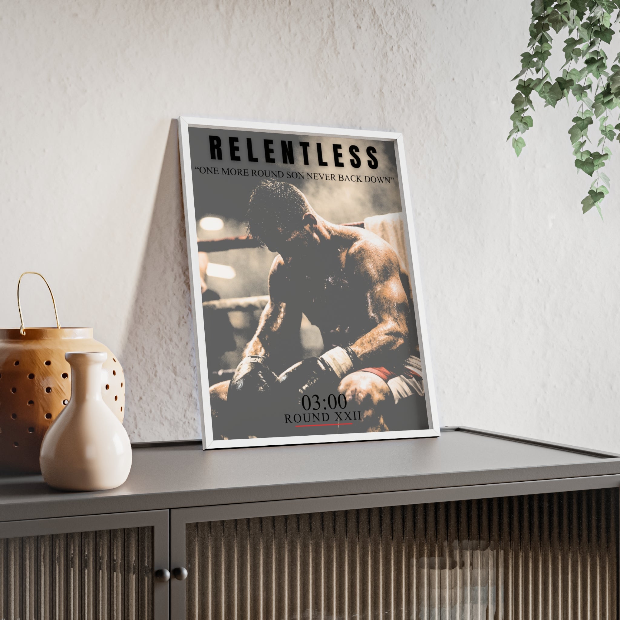 "ONE MORE ROUND" RELENTLESS POSTER