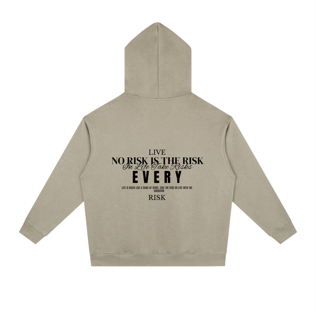 LIVE EVERY RISK COTTON HOODIE