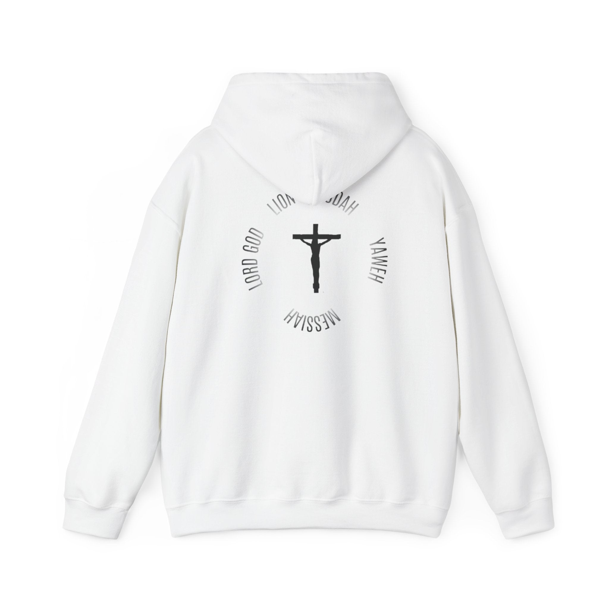 CRUCIFIX COTTON HOODIE