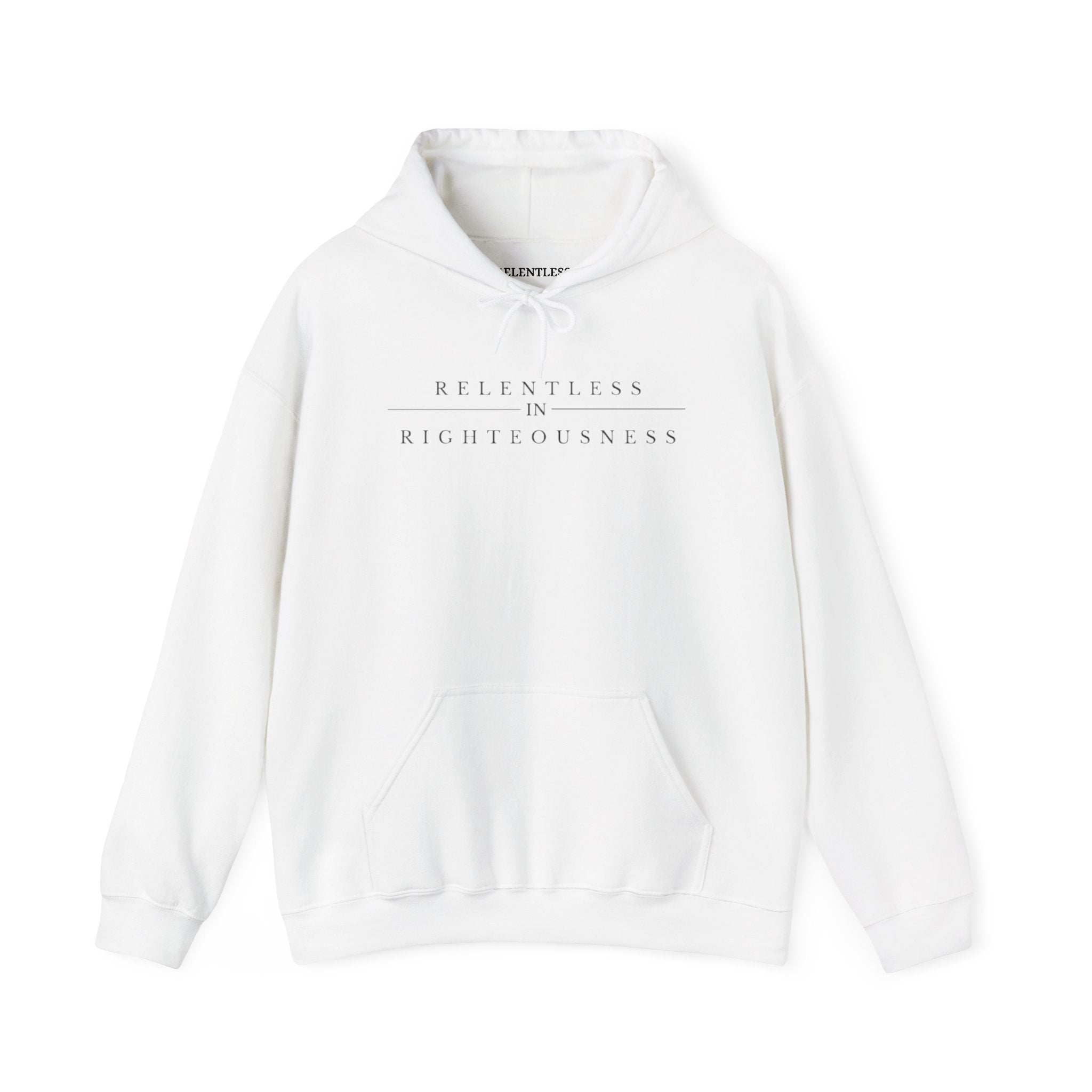 RELENTLESS IN RIGHTEOUSNESS COTTON HOODIE