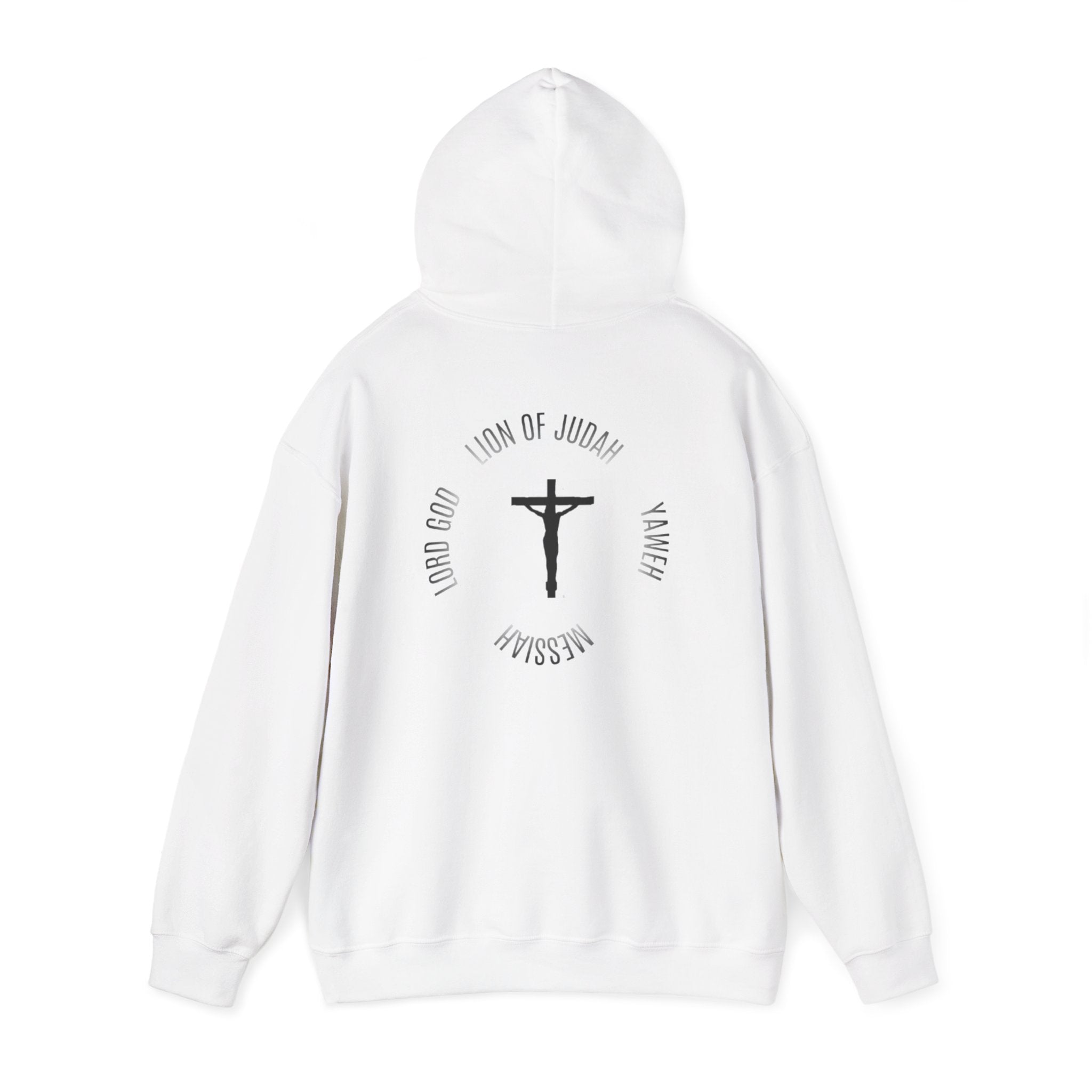 CRUCIFIX COTTON HOODIE
