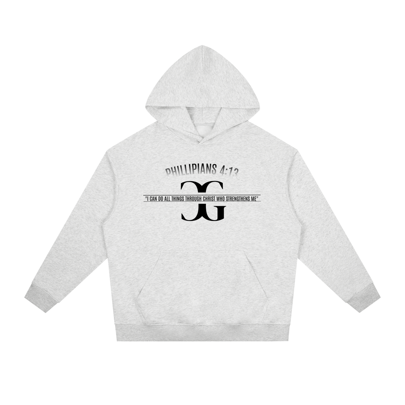 PHILIPPIANS 4:13 COTTON HOODIE