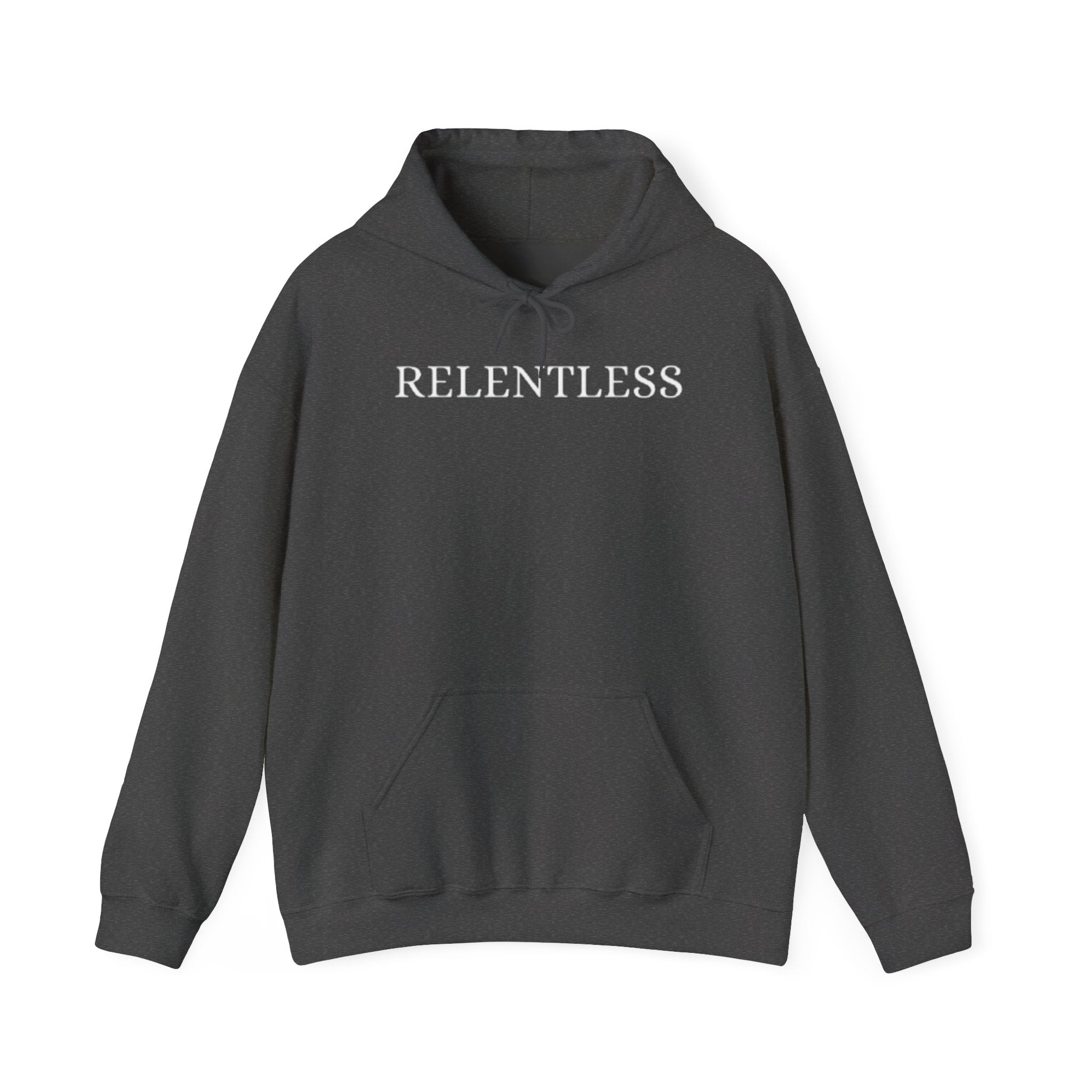 RELENTLESS MINIMAL COTTON HOODIE (DARK)