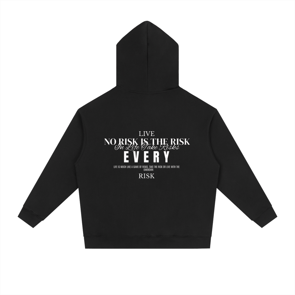 LIVE EVERY RISK COTTON HOODIE (DARK)