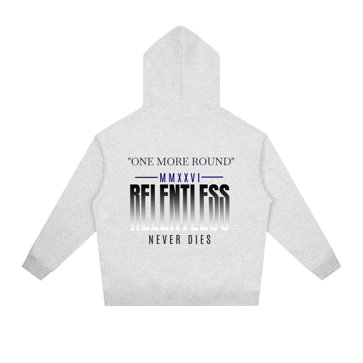 "ONE MORE ROUND" COTTON HOODIE