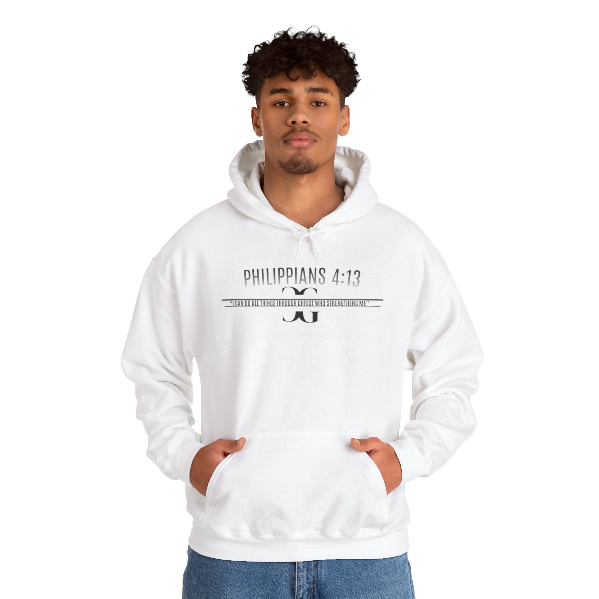 PHILIPPIANS 4:13 COTTON HOODIE