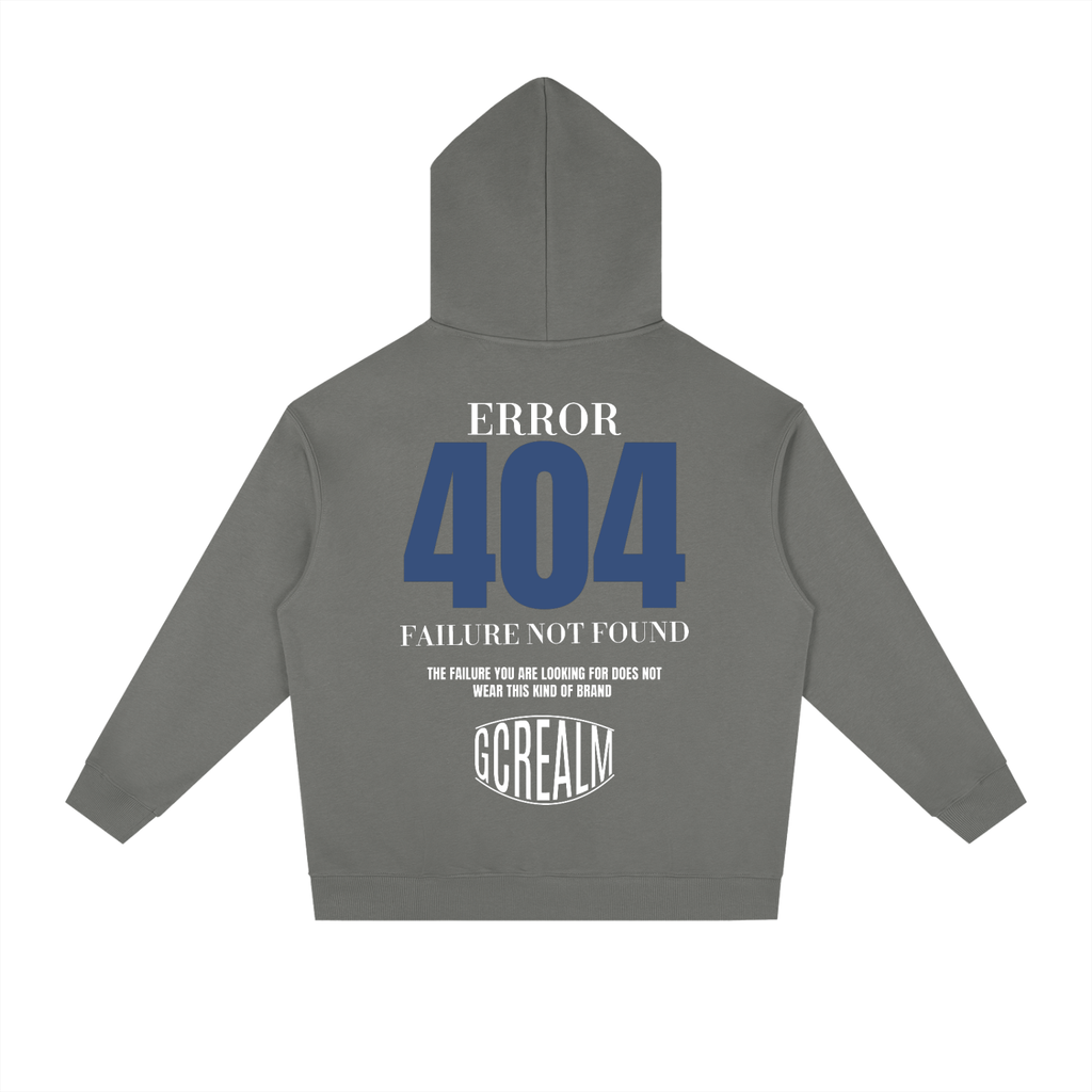 ERROR 404 COTTON HOODIE (DARK)