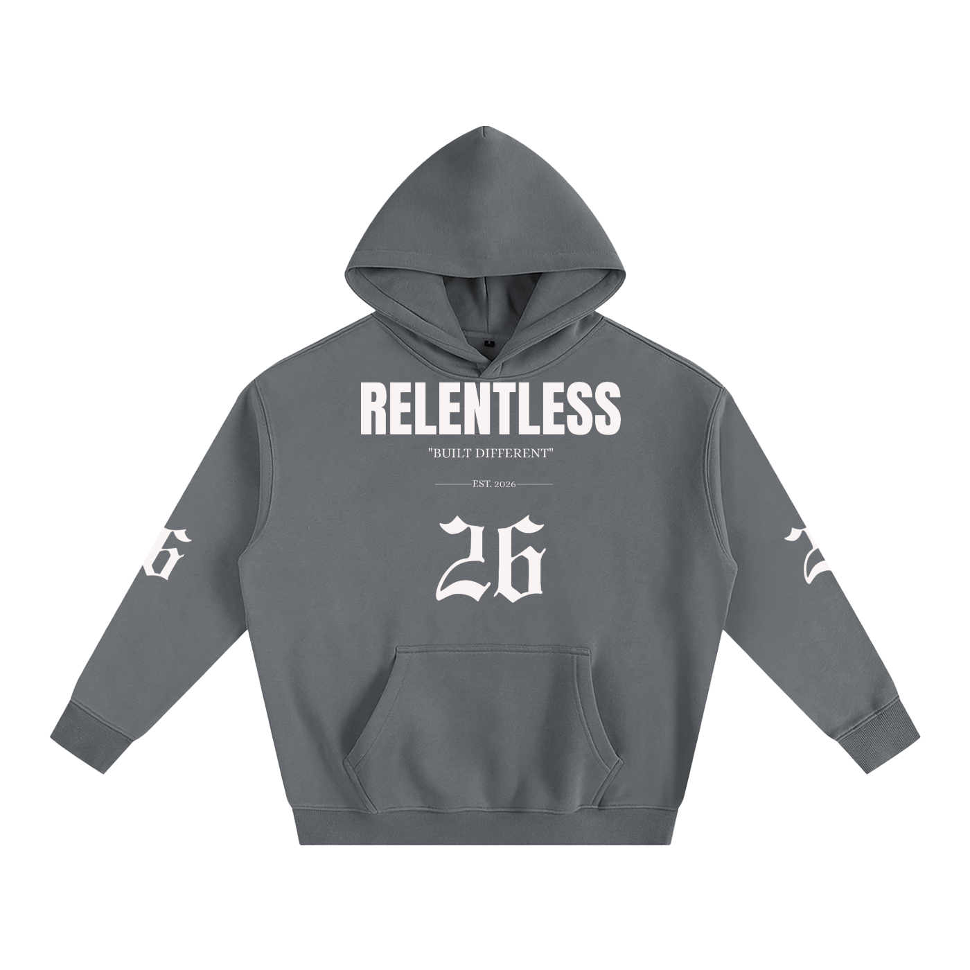RELENTLESS 26 COTTON HOODIE (DARK)