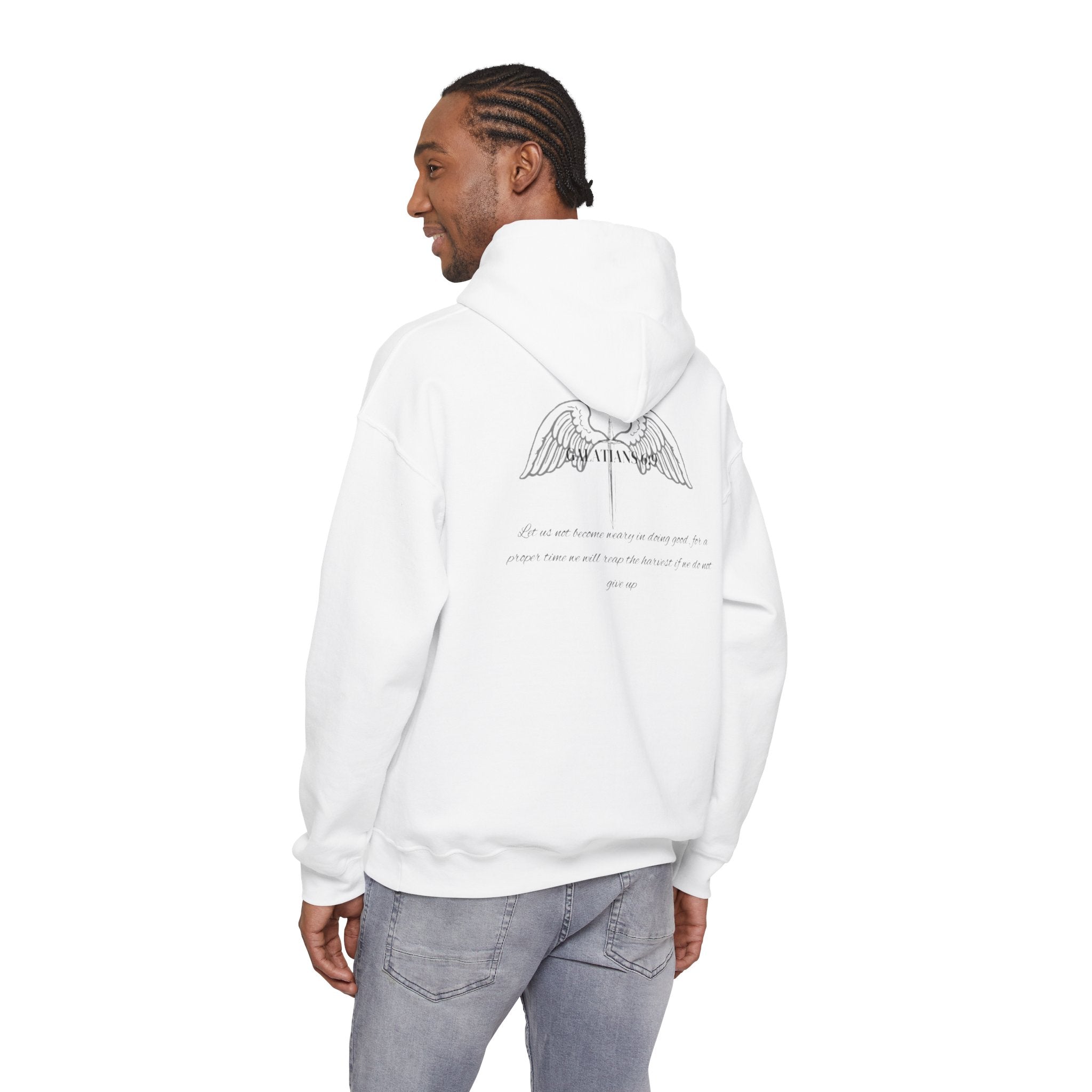 GALALTIANS 6:9 COTTON HOODIE