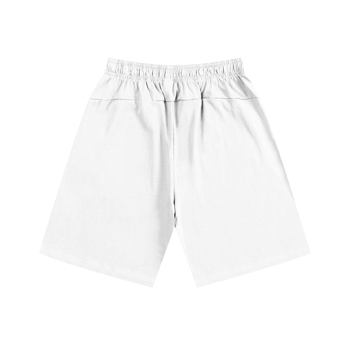 ALPHA OMEGA WHITE COTTON SHORTS