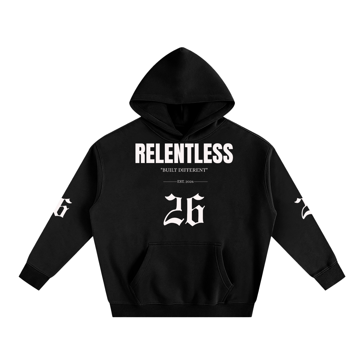 RELENTLESS 26 COTTON HOODIE (DARK)