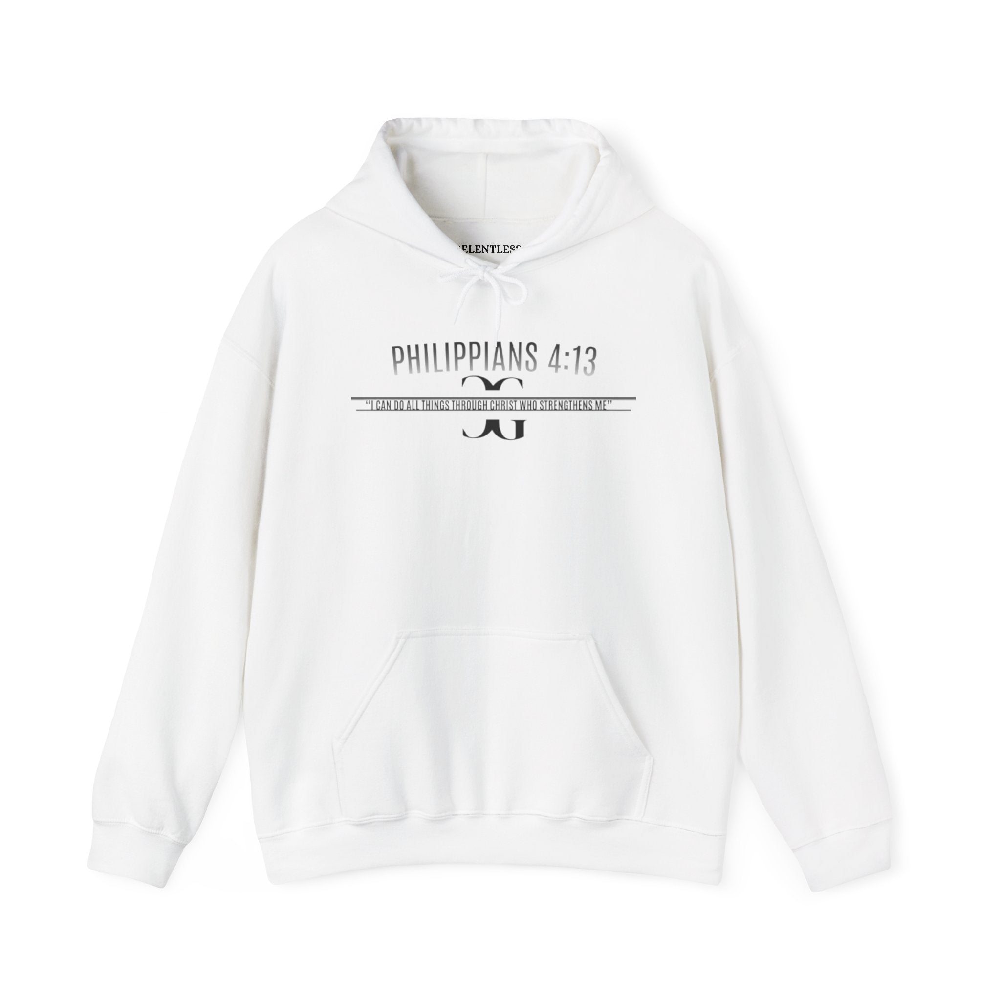 PHILIPPIANS 4:13 COTTON HOODIE