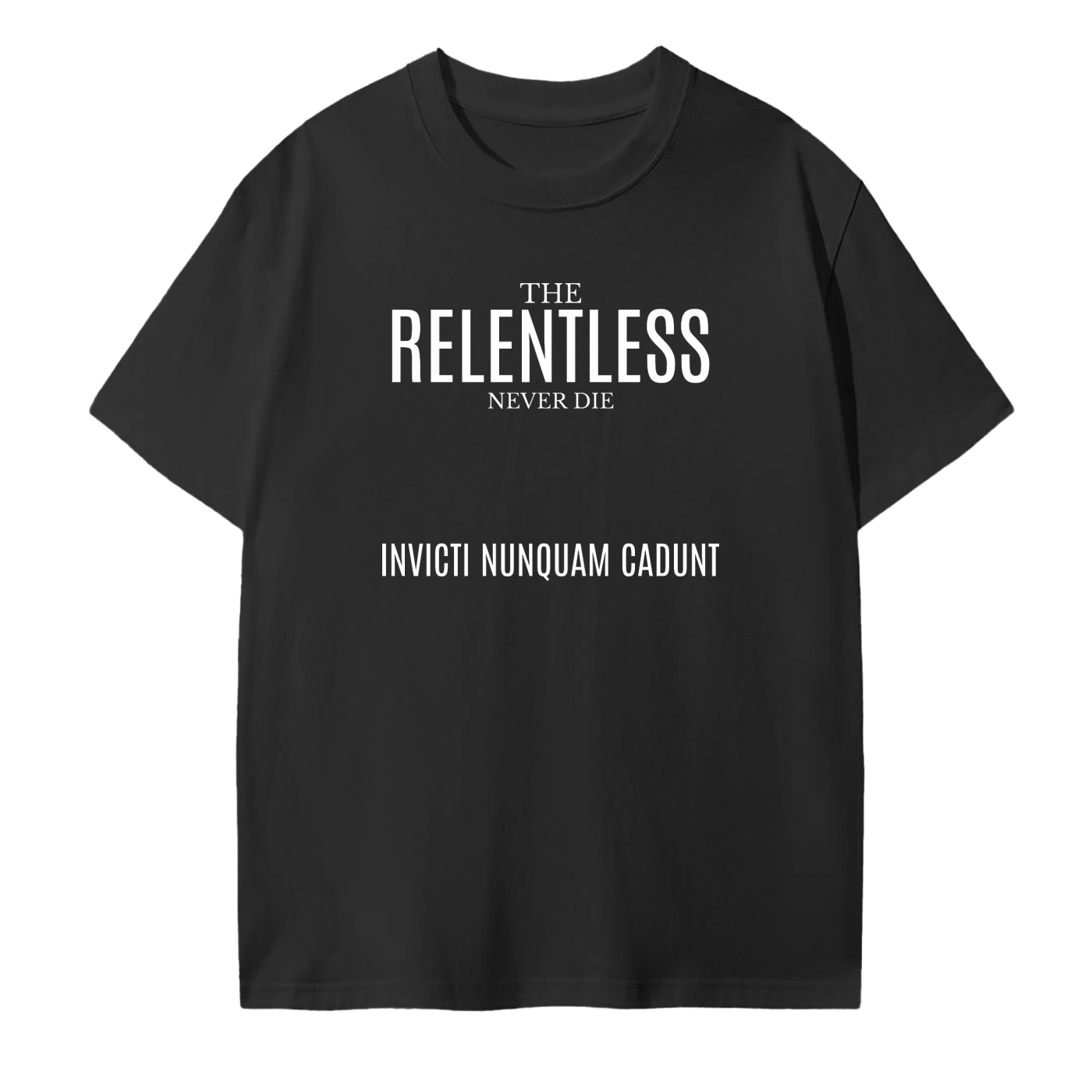 INVICTI NUNQUAM CADUNT COTTON T-SHIRT (DARK)