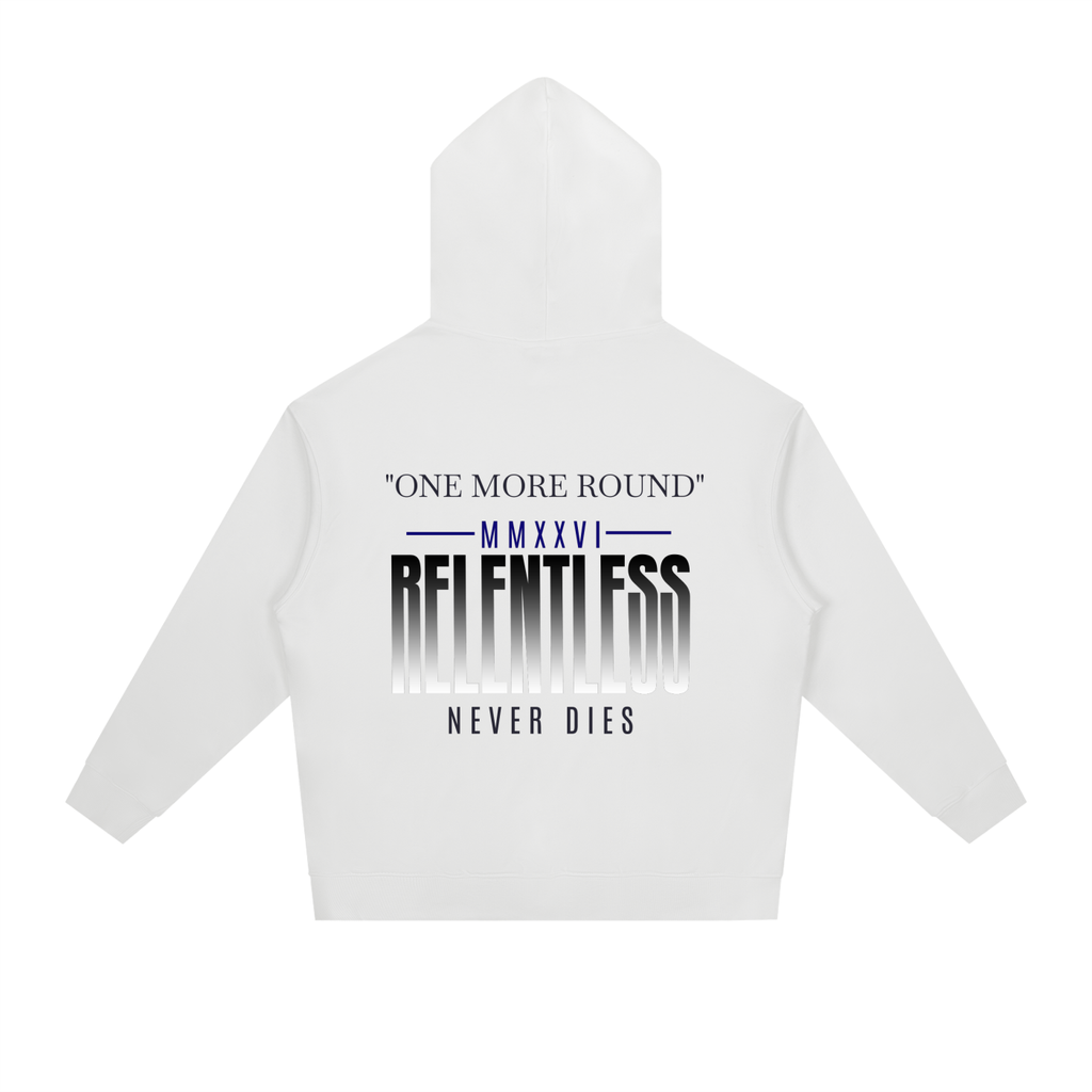 "ONE MORE ROUND" COTTON HOODIE