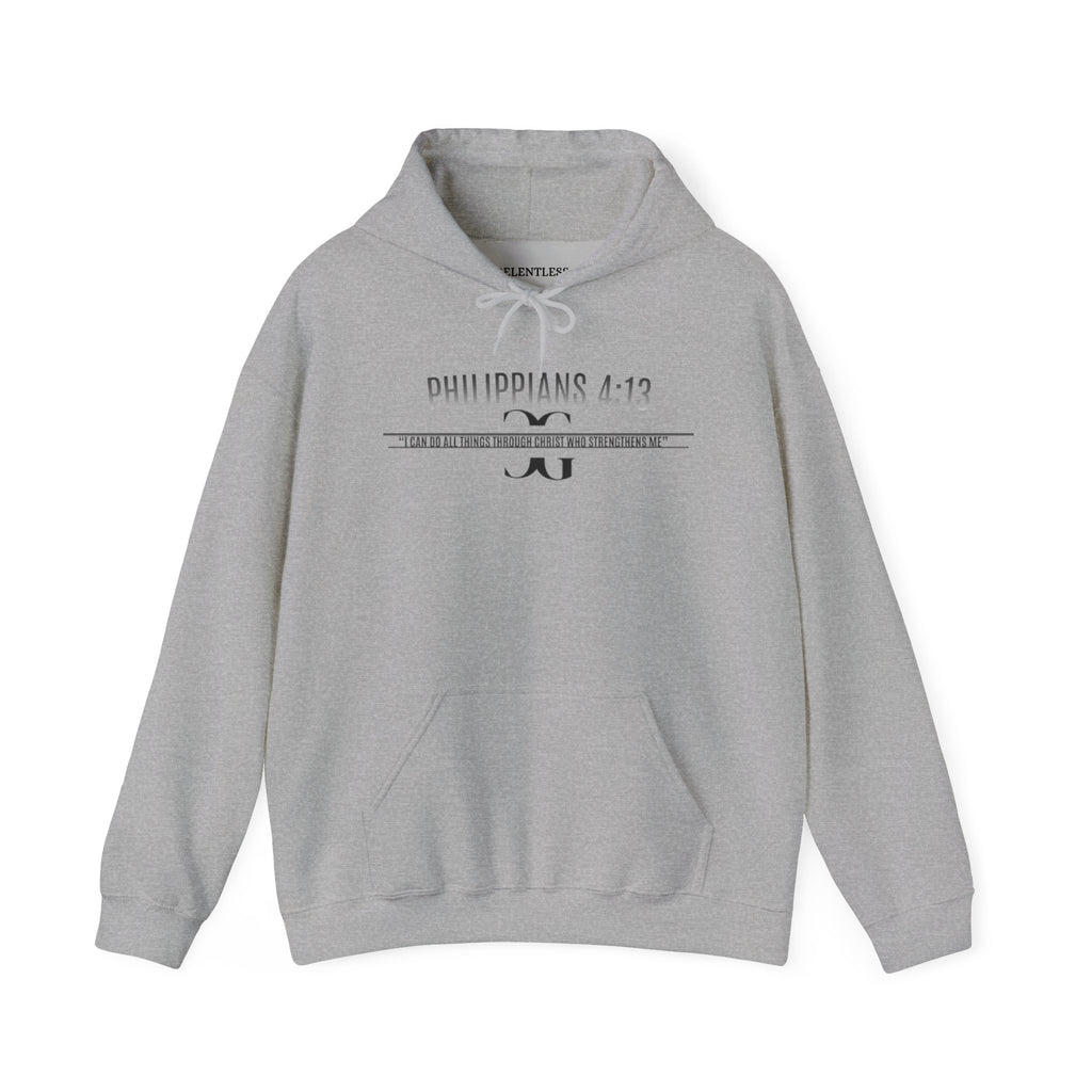 PHILIPPIANS 4:13 COTTON HOODIE