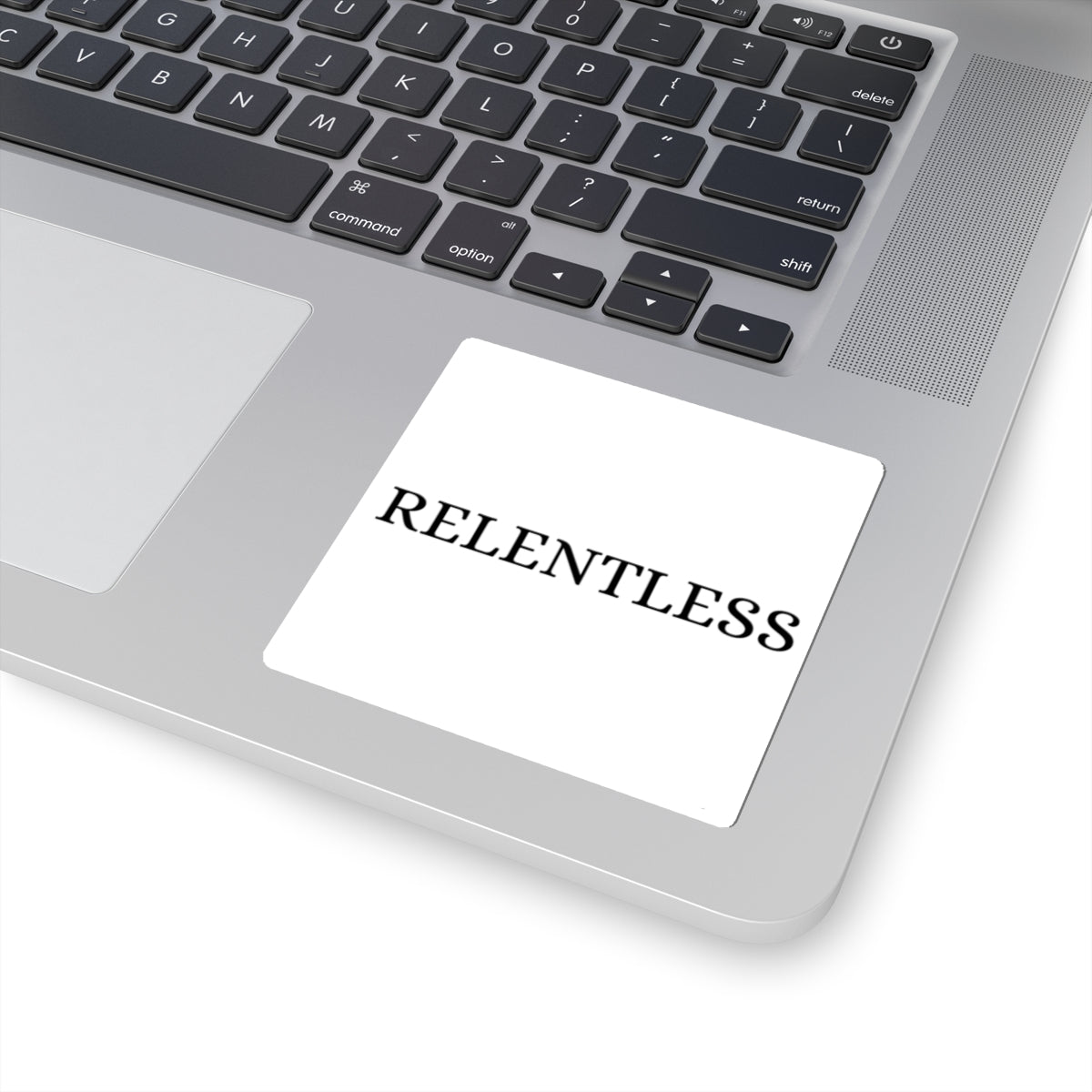RELENTLES SQUARE STICKER