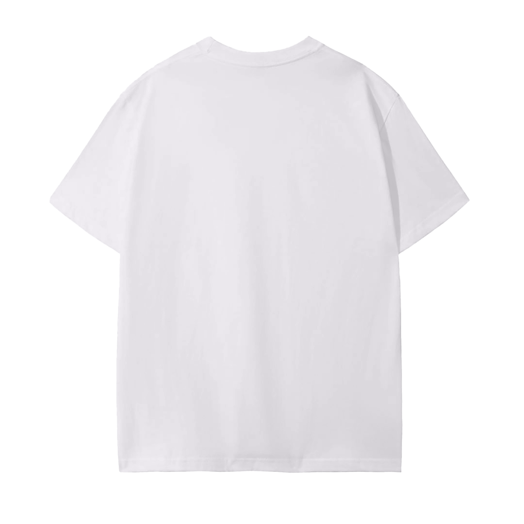 ALPHA OMEGA WHITE COTTON T-SHIRT