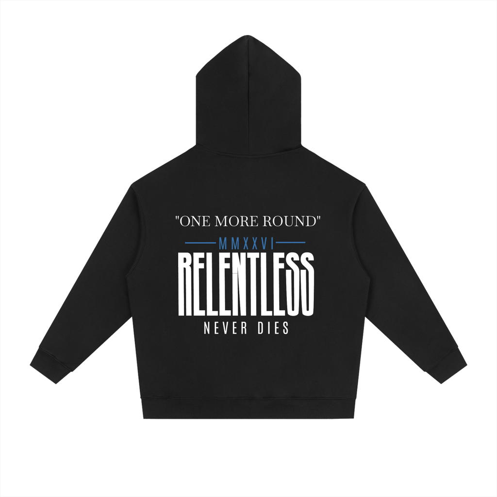 "ONE MORE ROUND" COTTON HOODIE