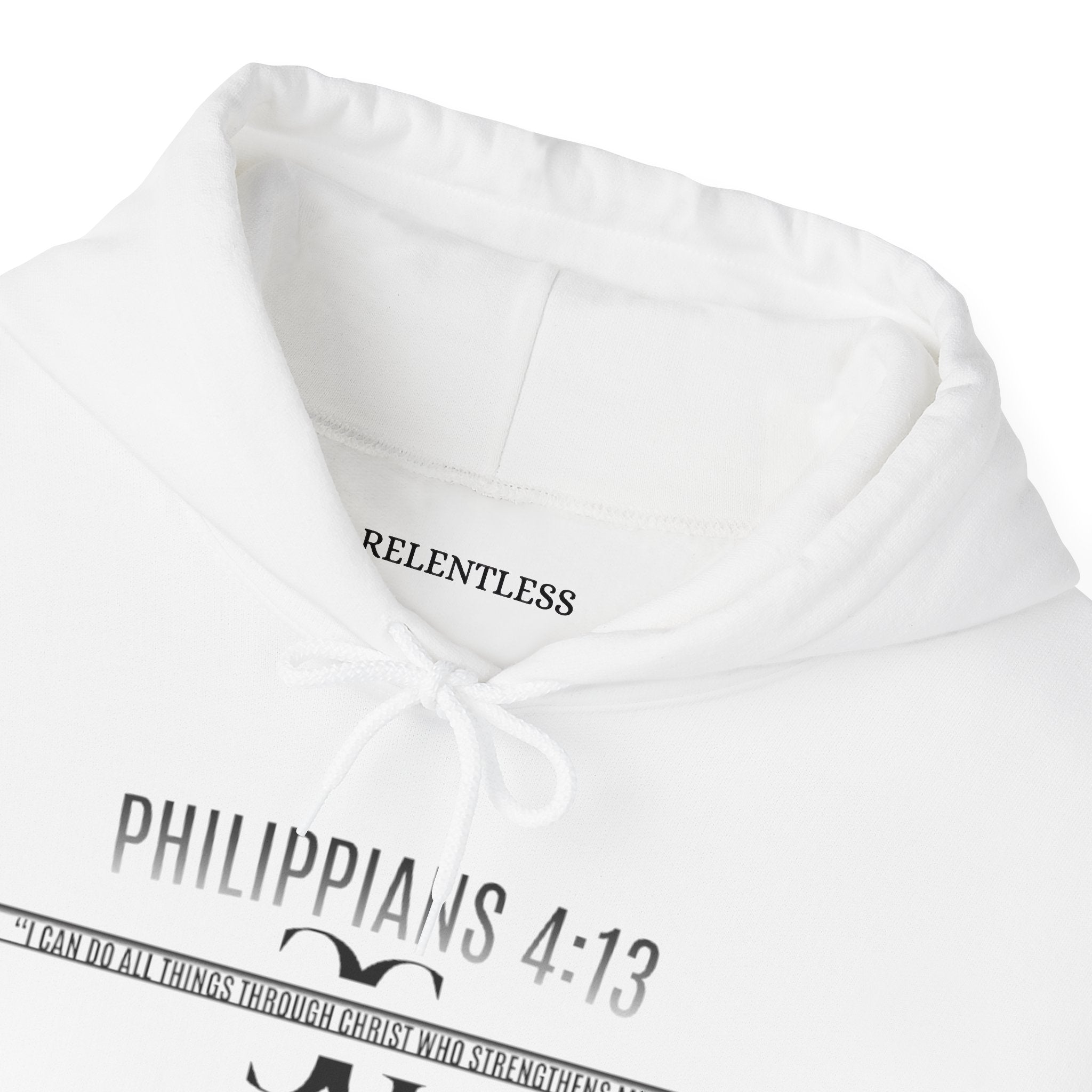 PHILIPPIANS 4:13 COTTON HOODIE