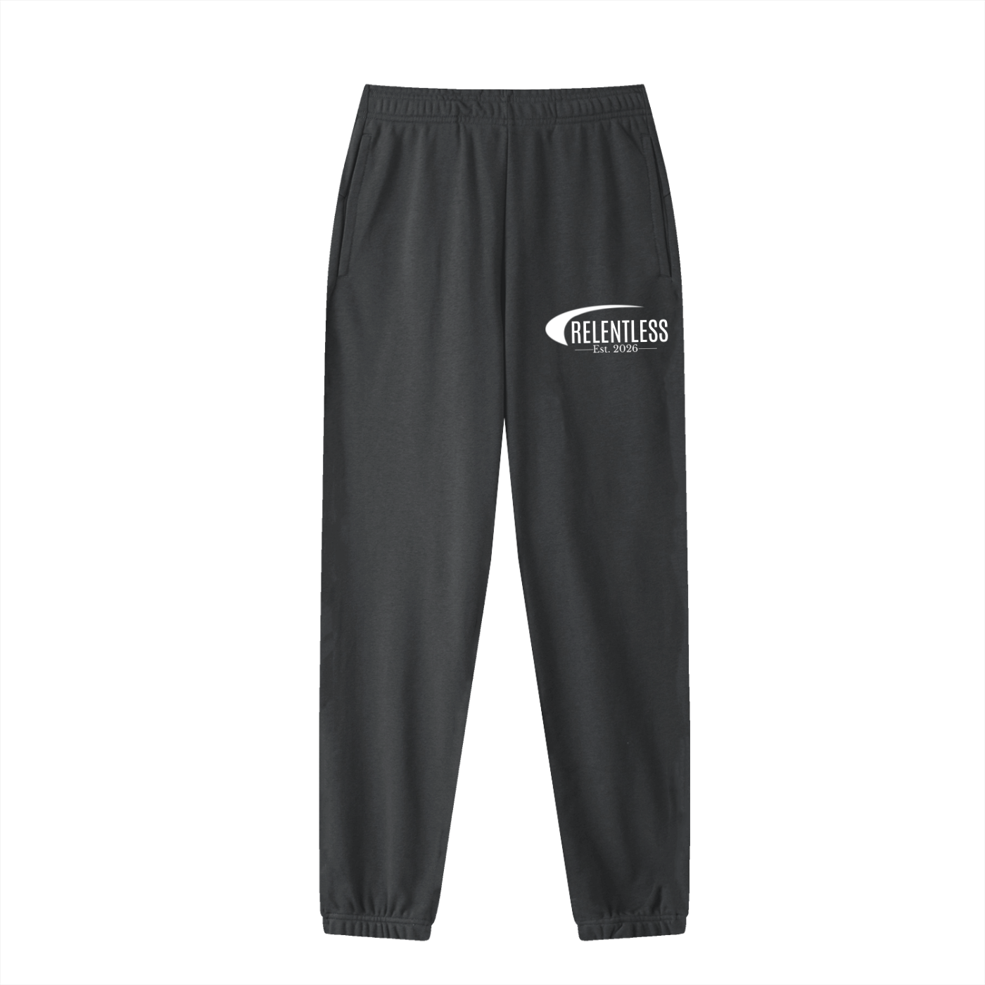 RELENTLESS COTTON TRACKSUIT BOTTOMS (DARK)