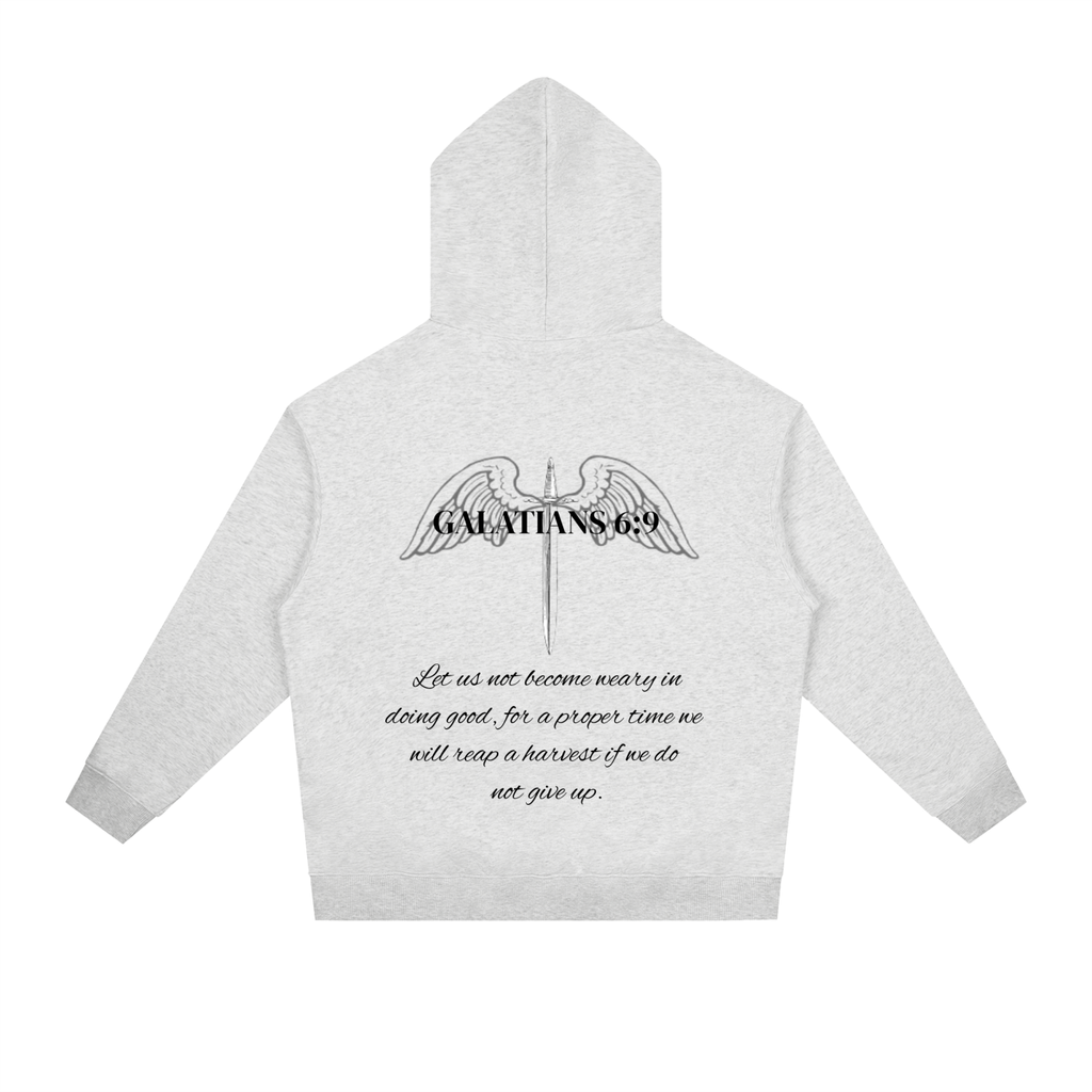 GALATIANS 6:9 COTTON HOODIE