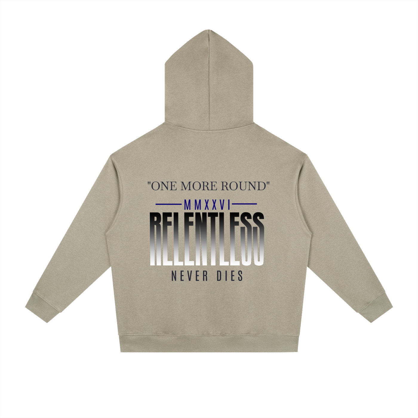 "ONE MORE ROUND" COTTON HOODIE