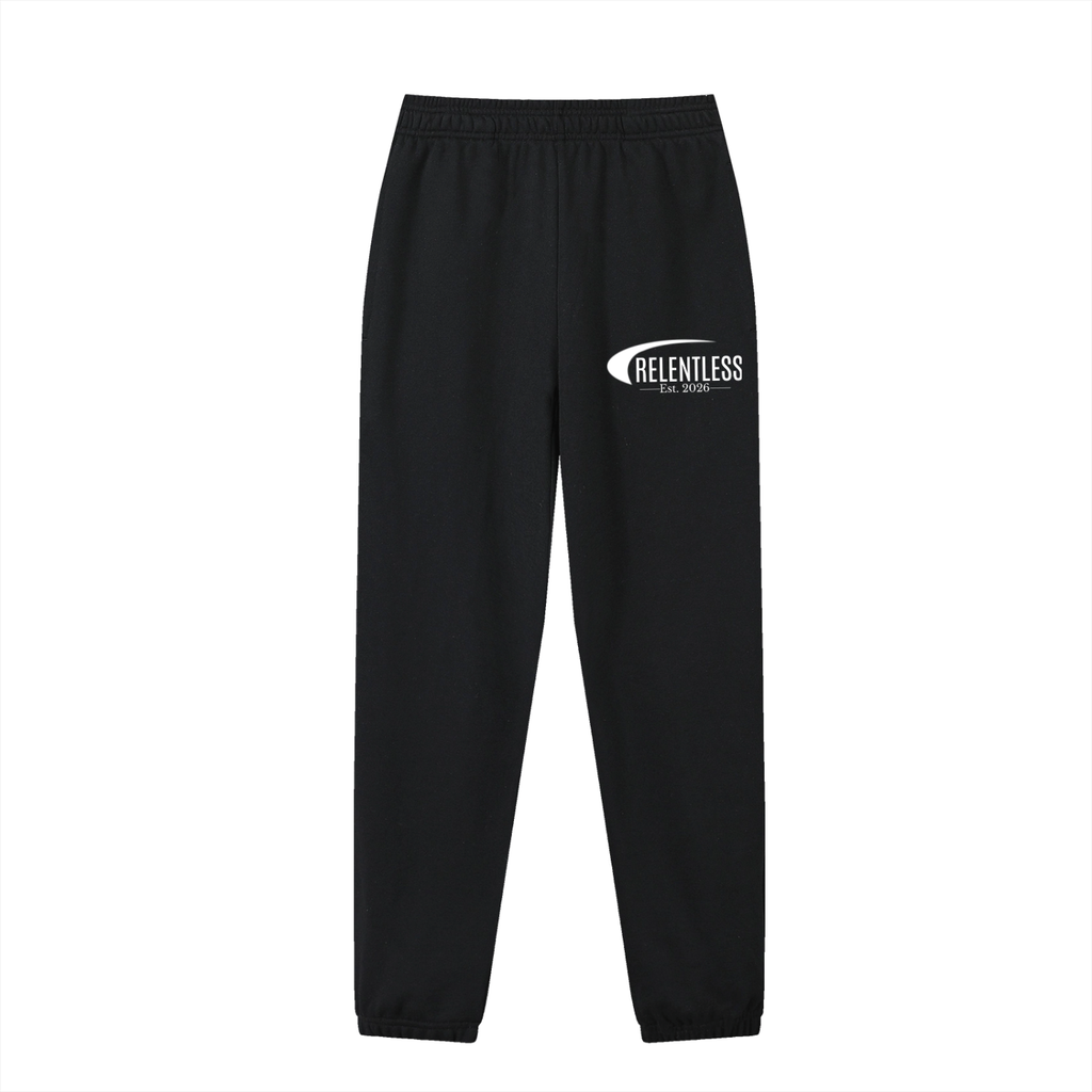 RELENTLESS COTTON TRACKSUIT BOTTOMS (DARK)