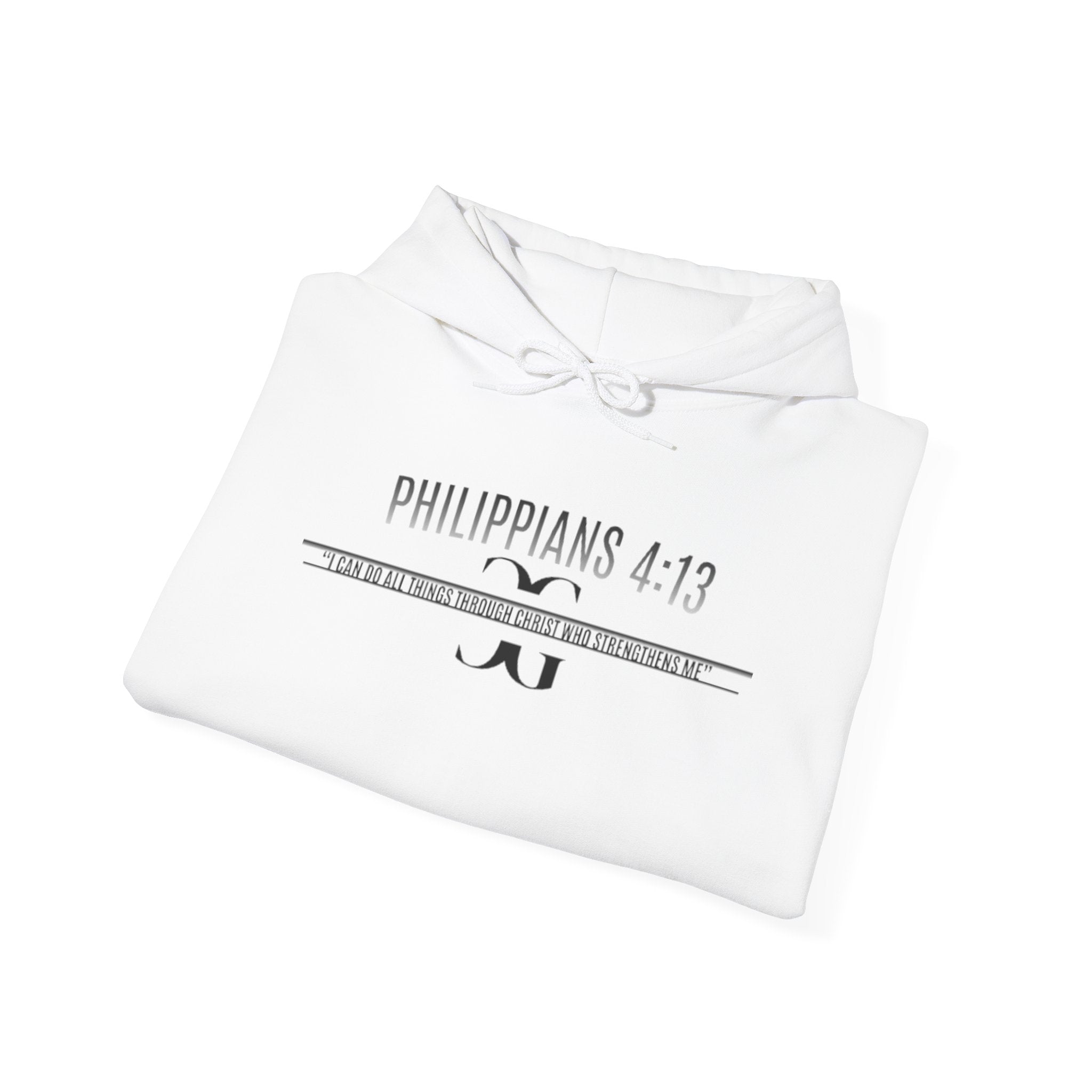PHILIPPIANS 4:13 COTTON HOODIE