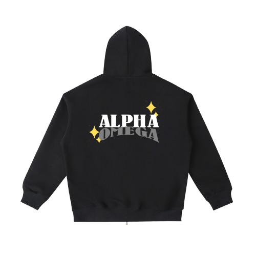 ALPHA OMEGA JACKET TRACKSUIT (BLACK)