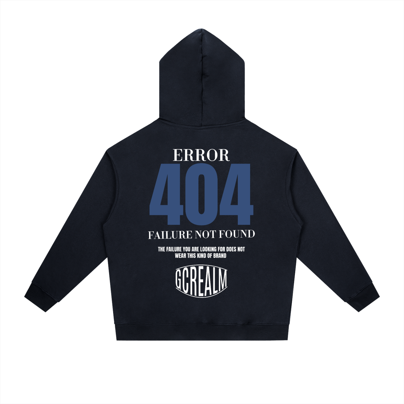 ERROR 404 COTTON HOODIE (DARK)