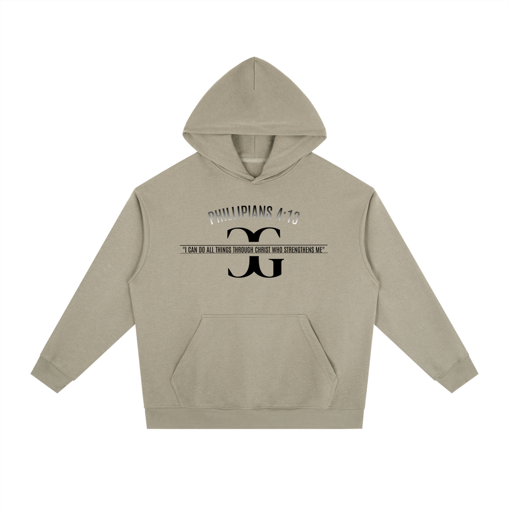 PHILIPPIANS 4:13 COTTON HOODIE