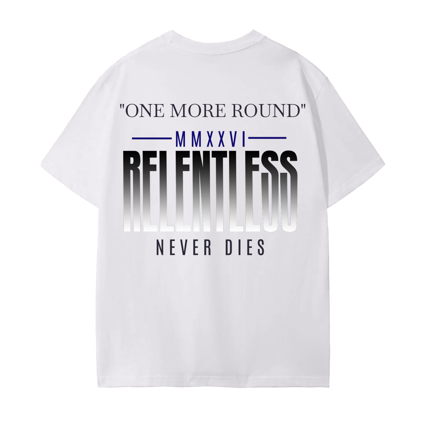 "ONE MORE ROUND" COTTON T-SHIRT
