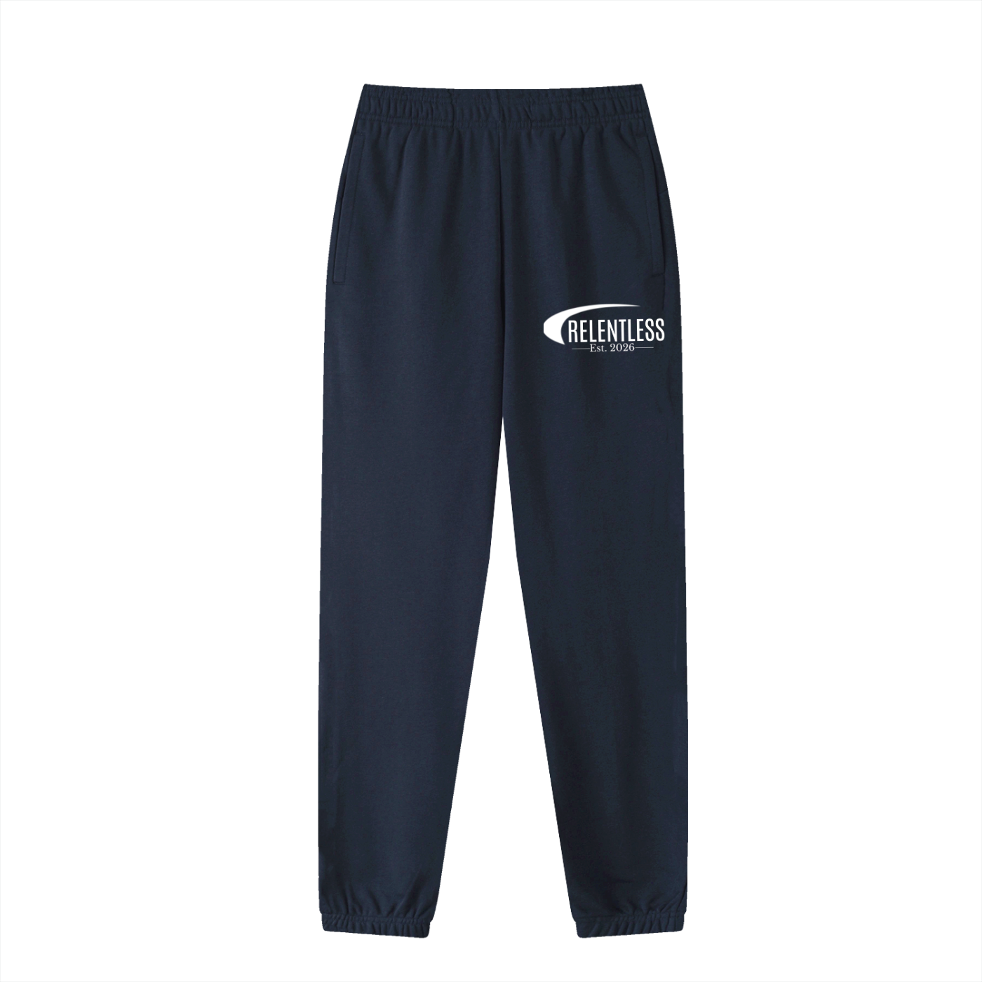RELENTLESS COTTON TRACKSUIT BOTTOMS (DARK)