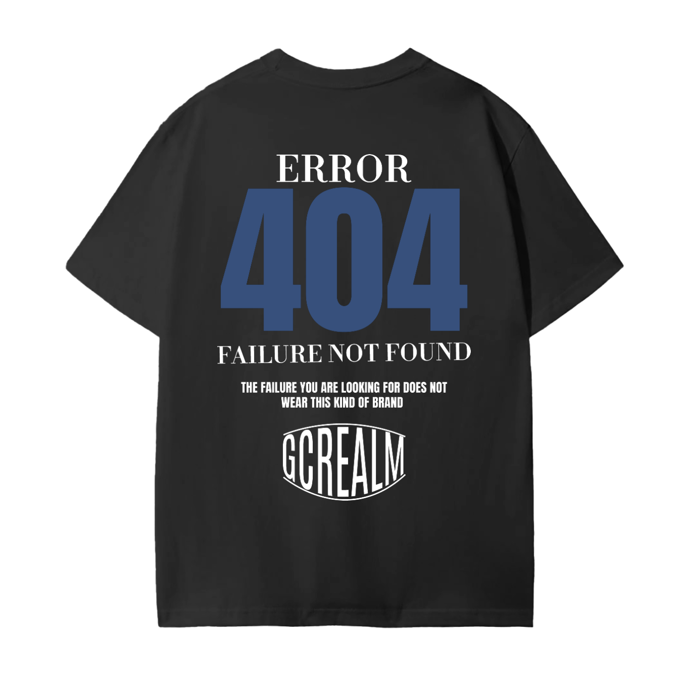 ERROR 404 COTTON T-SHIRT (DARK)