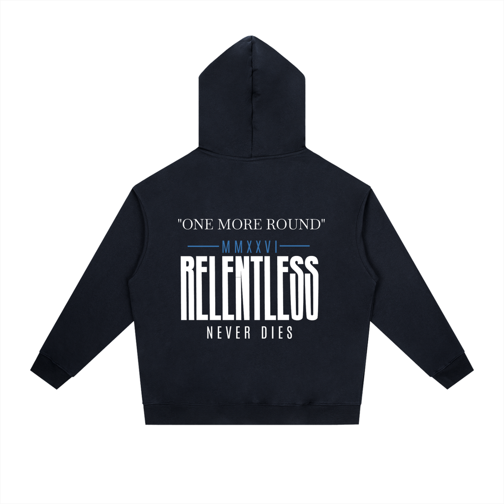 "ONE MORE ROUND" COTTON HOODIE