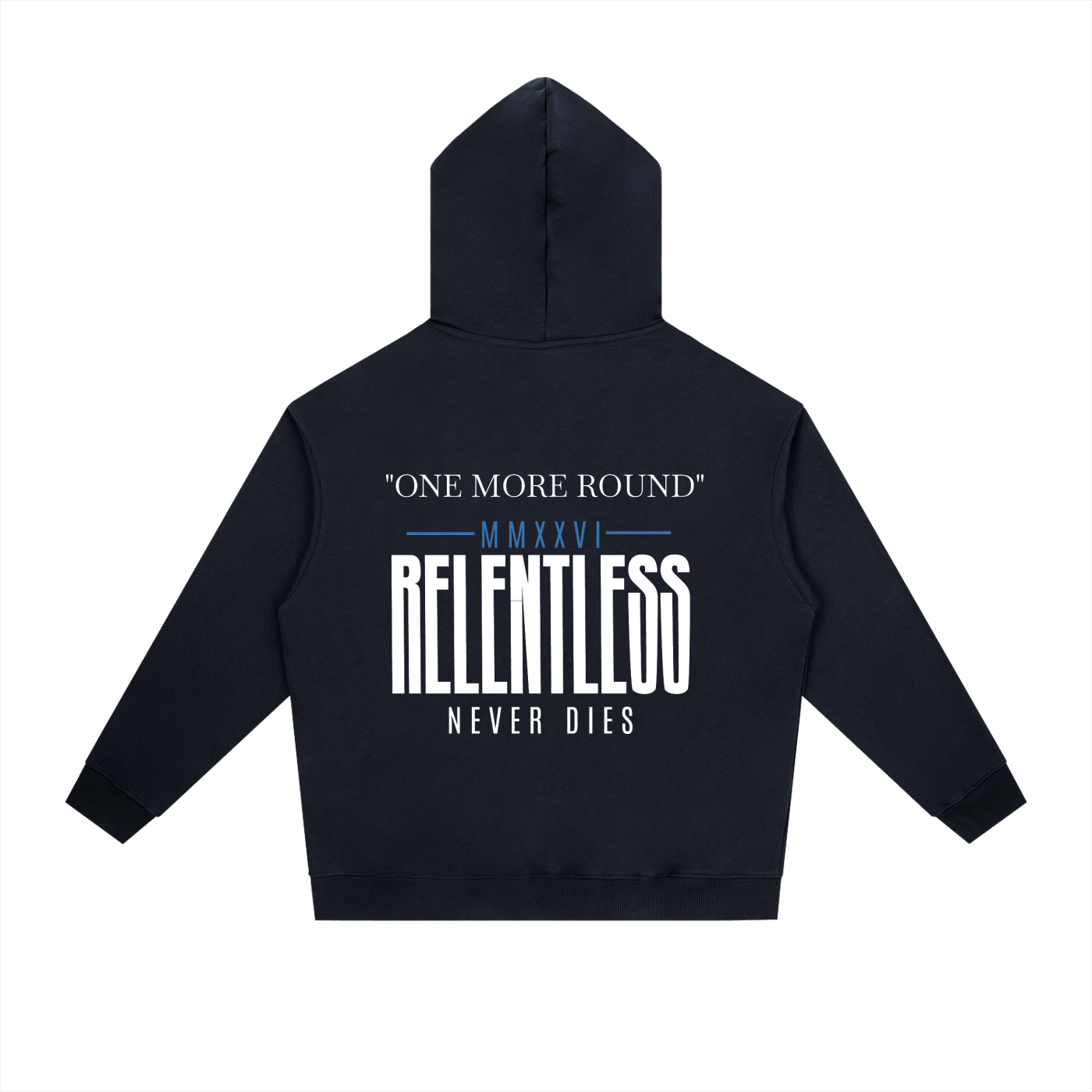 "ONE MORE ROUND" COTTON HOODIE